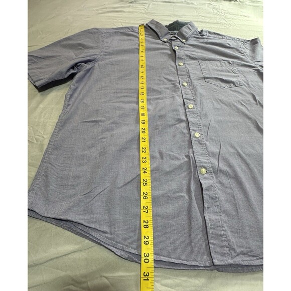 Mix & NY Purple Short Sleeve Button Down Shirt Men's XL - Picture 10 of 12